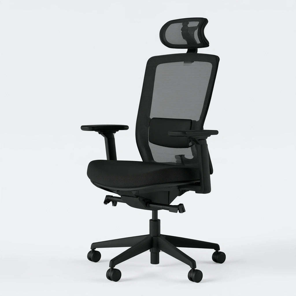 Sedia ergonomica da ufficio, colore nero