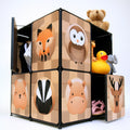 Scaffale modulare per bambini in plastica, colore nero