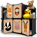 Scaffale modulare per bambini in plastica, colore nero