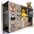 Scaffale modulare per bambini in plastica, colore nero